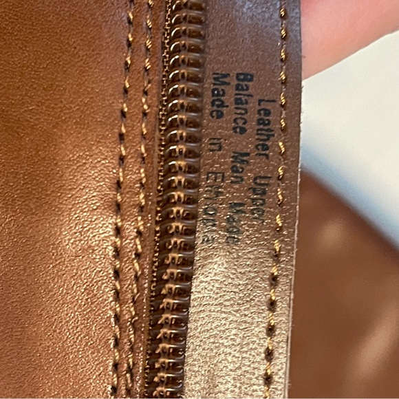 Naturalized Brown Leather Zip Up Riding Boots Women's size 6.5 - Picture 8 of 10